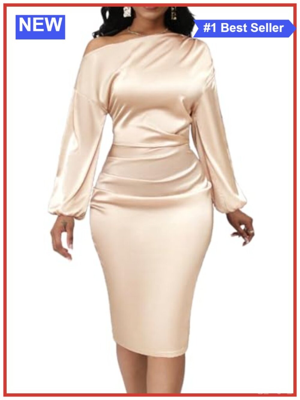 Off Shoulder Bodycon Midi Dress Nylon Spandex Formal Cocktail Party